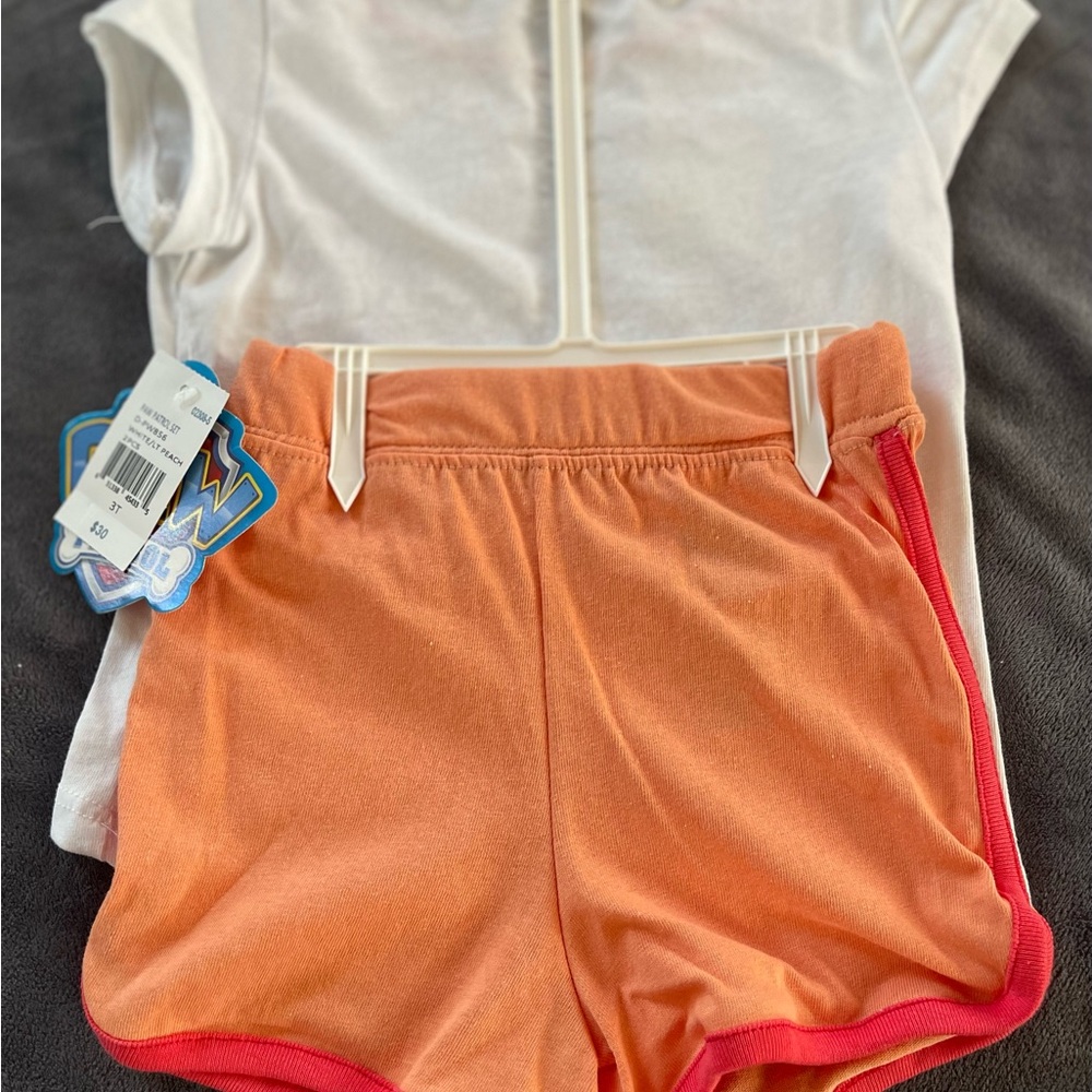 Paw patrol girls short set size 3T - Picture 2 of 3